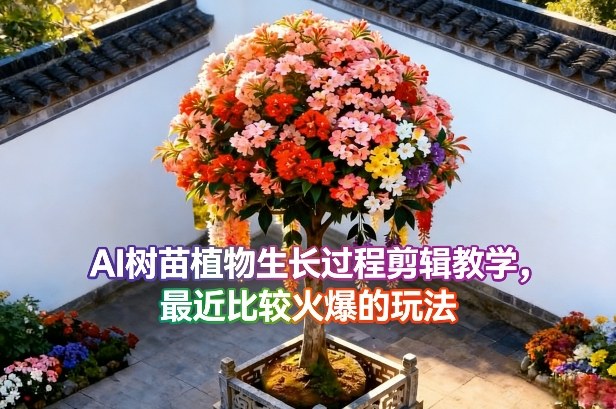 AI树苗植物生长过程剪辑教学，最近比较火爆的玩法-智云网