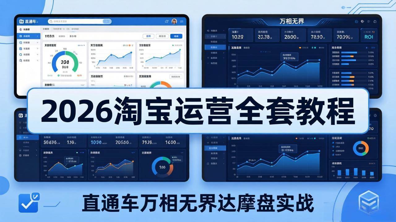 （19288期）2026淘宝运营全套教程(更新7月)，直通车万相无界达摩盘实战，从基础到进阶提升流量转化-智云网