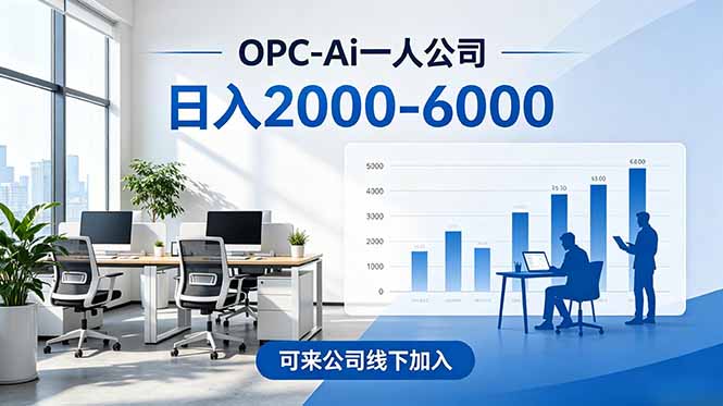2026创业新风口—OPC一人公司模式震撼首发!日收益2000-6000+,项目绿色长久,安全稳健,合…-智云网