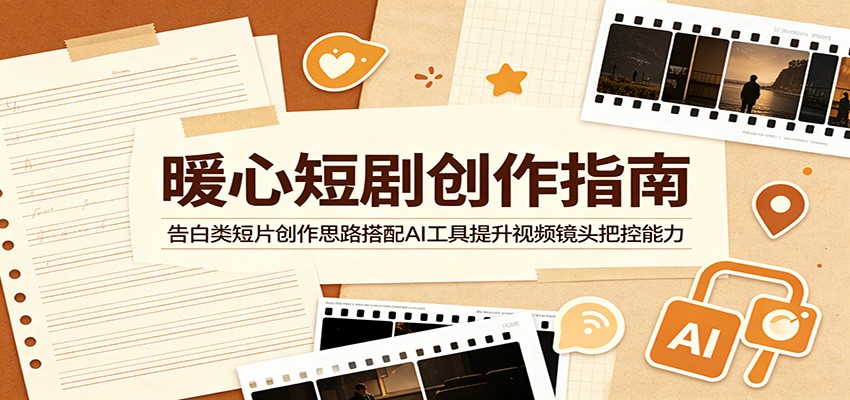 暖心短剧创作指南：告白类短片创作思路搭配AI工具提升视频镜头把控能力-智云网