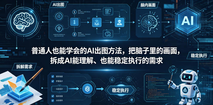 普通⼈也能学会的AI出图⽅法,把脑子里的画面,拆成AI能理解、也能稳定执行的需求【文档】 普通⼈也能学会的AI出图⽅法,把脑子里的画面,拆成AI能理解、也能稳定执行的需求【文档】
