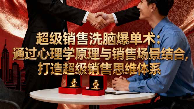 超级销售洗脑爆单术:通过心理学原理与销售场景结合,打造超级销售思维体系-智云网