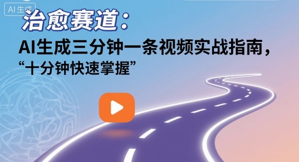 治愈赛道：AI生成三分钟一条视频实战指南，十分钟快速掌握-智云网
