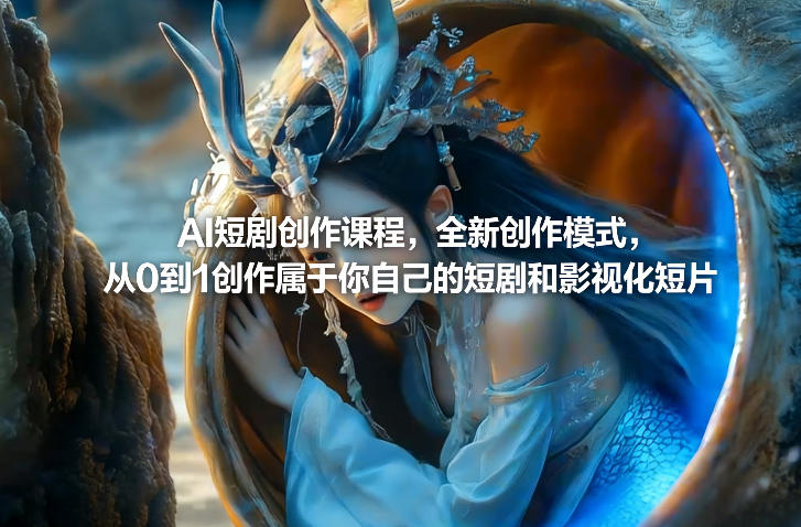 AI短剧创作课程，全新创作模式，从0到1创作属于你自己的短剧和影视化短片-智云网
