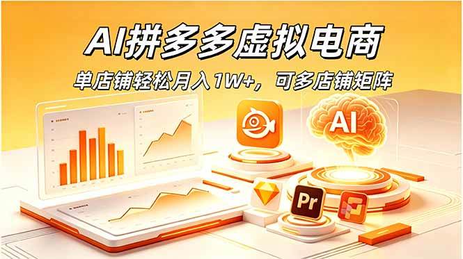 (18987期)AI拼多多虚拟电商,单店铺轻松月入1W+,可多店铺矩阵-智云网