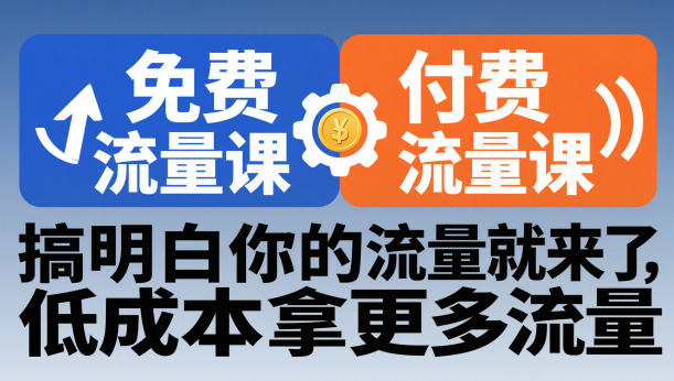 拼多多免费流量课+付费流量课，搞明白你的流量就来了，低成本拿更多流量-智云网