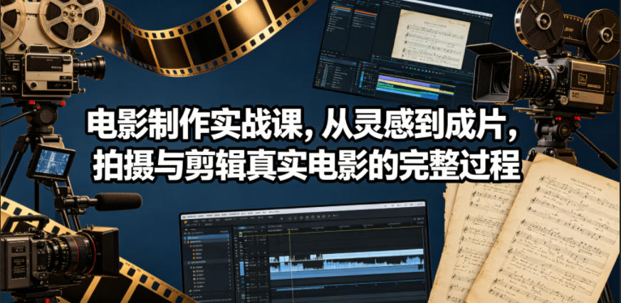 电影制作实战课，从灵感到成片，拍摄与剪辑真实电影的完整过程【原创双语字幕】-智云网