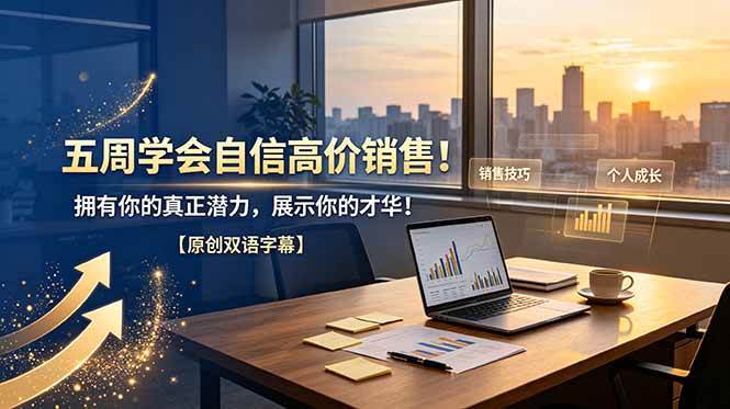 (19071期)五周学会自信高价销售!拥有你的真正潜力,展示你的才华!【原创双语字幕】-智云网