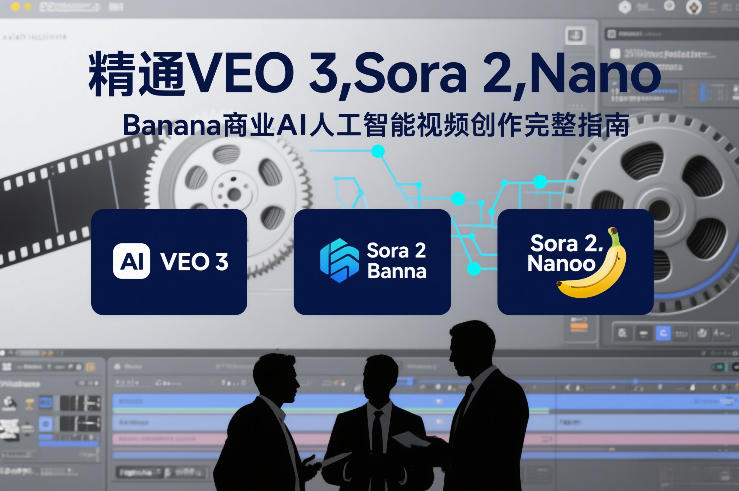 精通VEO 3，Sora 2，Nano Banana商业AI人工智能视频创作完整指南-智云网