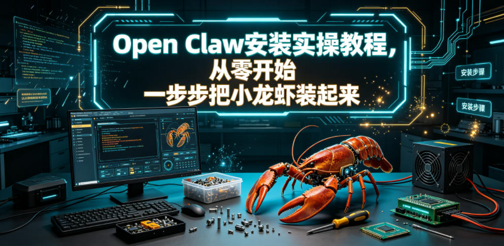 Open Claw安装实操教程，从零开始一步步一步步把小龙虾装起来-智云网