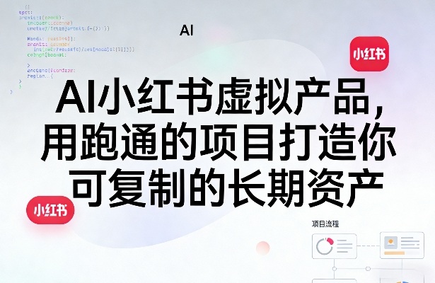 AI小红书虚拟产品,用跑通的项目打造你可复制的长期资产(更新0712)-智云网