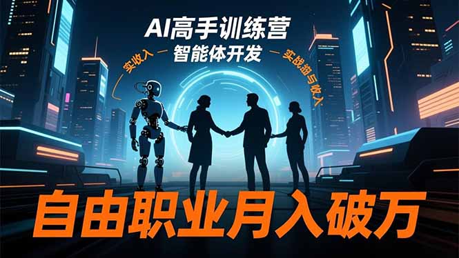 AI高手训练营3.0，ChatGPT，Midjourney，智能体开发，自由职业月入破万-智云网