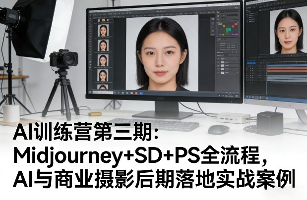 AI训练营第三期:Midjourney+SD+PS全流程,AI与商业摄影后期落地实战案例-智云网