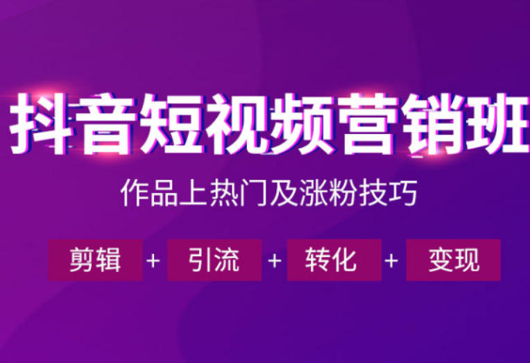 抖音短视频运营班，一门课学会作品上热门及涨粉技巧，引流转化剪辑变现（2026年5月）-智云网