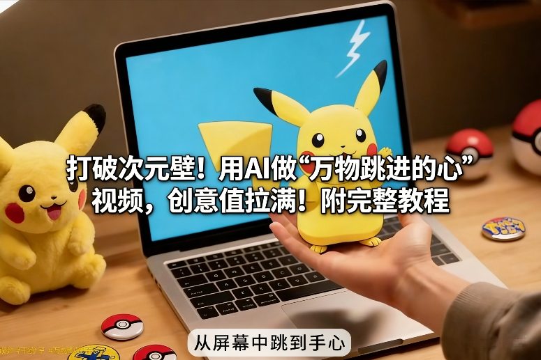打破次元壁！用AI做【万物跳进手心】视频，创意值拉满！附完整教程-智云网