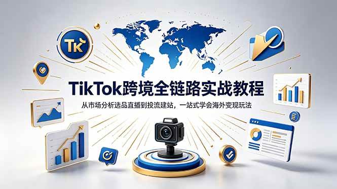 （18805期）TikTok+独立站跨境基础全套教程，拆解平台盈利逻辑，新手从零跑通变现全流程-智云网