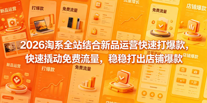 2026淘系全站结合新品运营快速打爆款，快速撬动免费流量，稳稳打出店铺爆款（更新5月12日）-智云网