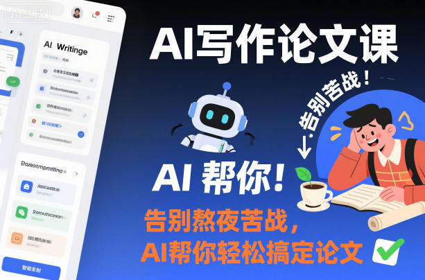 AI写作论文课,告别熬夜苦战,AI帮你轻松搞定论文-智云网