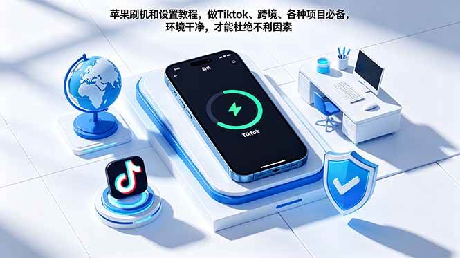 （18558期）苹果刷机和设置教程，做Tiktok、跨境、各种项目必备，环境干净，才能杜绝不利因素-智云网