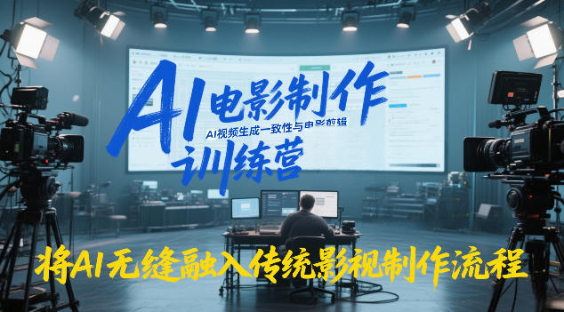 AI电影制作训练营，掌握AI视频生成一致性与电影剪辑，将AI无缝融入传统影视制作流程-智云网