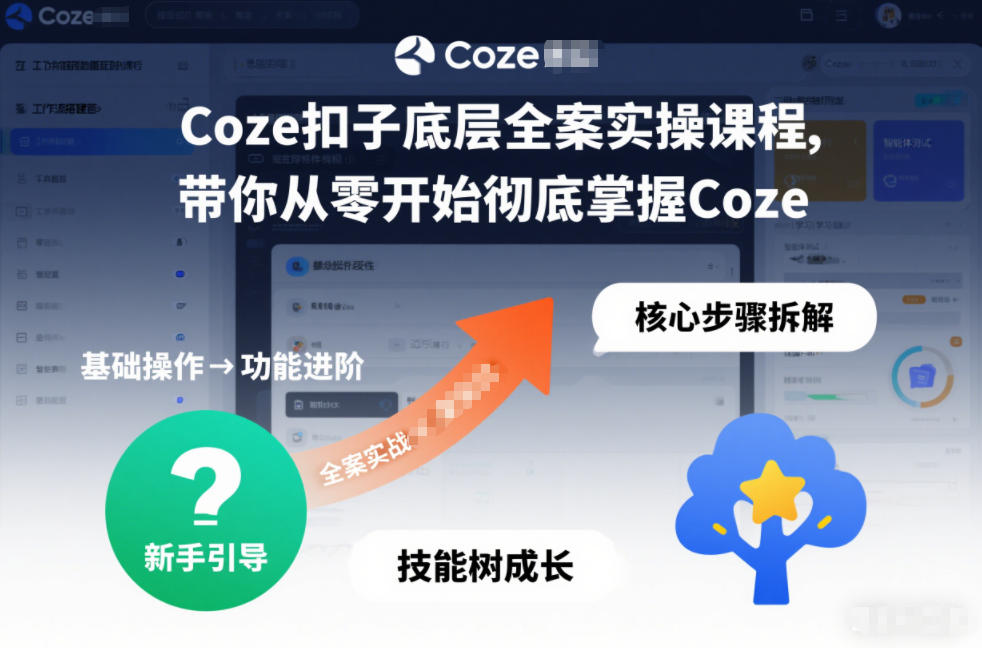 Coze扣子底层全案实操课程,带你从零开始彻底掌握Coze-智云网