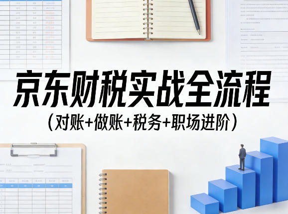 京东财税实战全流程(对账+做账+税务+职场进阶)-智云网